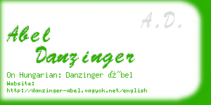 abel danzinger business card
